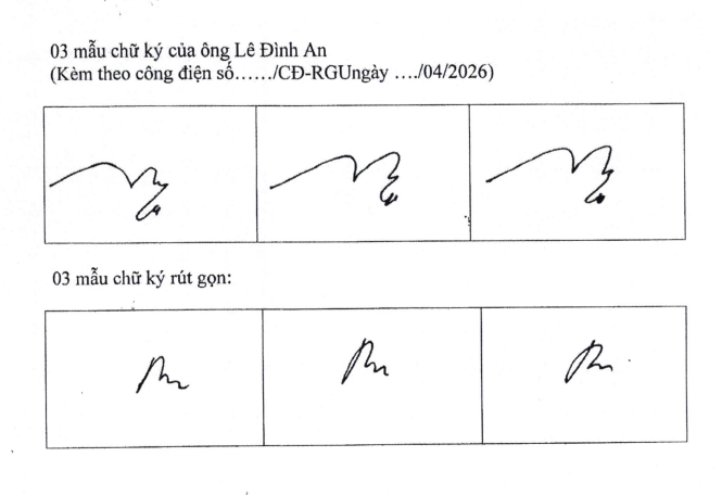 Thông báo chữ ký lãnh sự của đồng chí Lê Đình An, Đại sứ quán Việt Nam tại Mi - an -ma